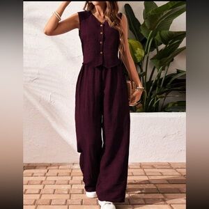 2 piece  tank and pants set